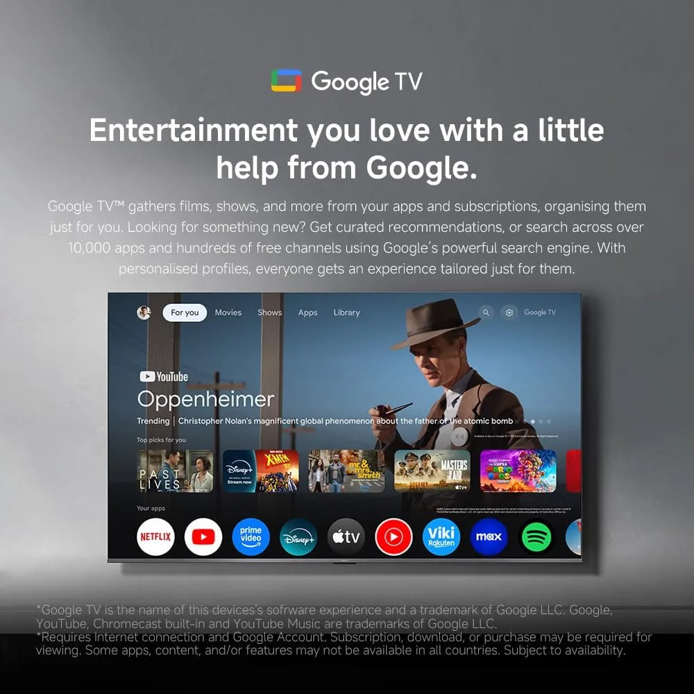 تلفزيون شاومي ايه برو 55 بوصة 2026 | تلفزيون جوجل | شاشة QLED بدقة 4K | صوت دولبي، DTS-X، وDTS Virtual:X