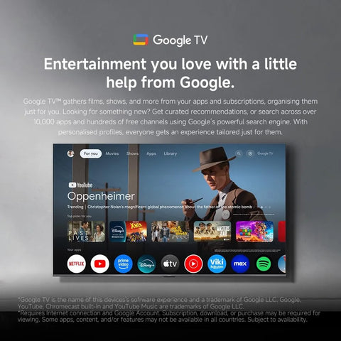 تلفزيون شاومي ايه برو 55 بوصة 2026 | تلفزيون جوجل | شاشة QLED بدقة 4K | صوت دولبي، DTS-X، وDTS Virtual:X