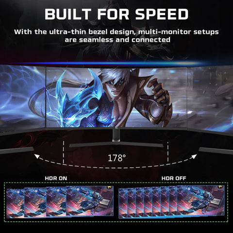 Twisted Minds 34''  WQHD, 2K, 165Hz, 0.5ms, HDMI 2.1, VA Curved Gaming Monitor