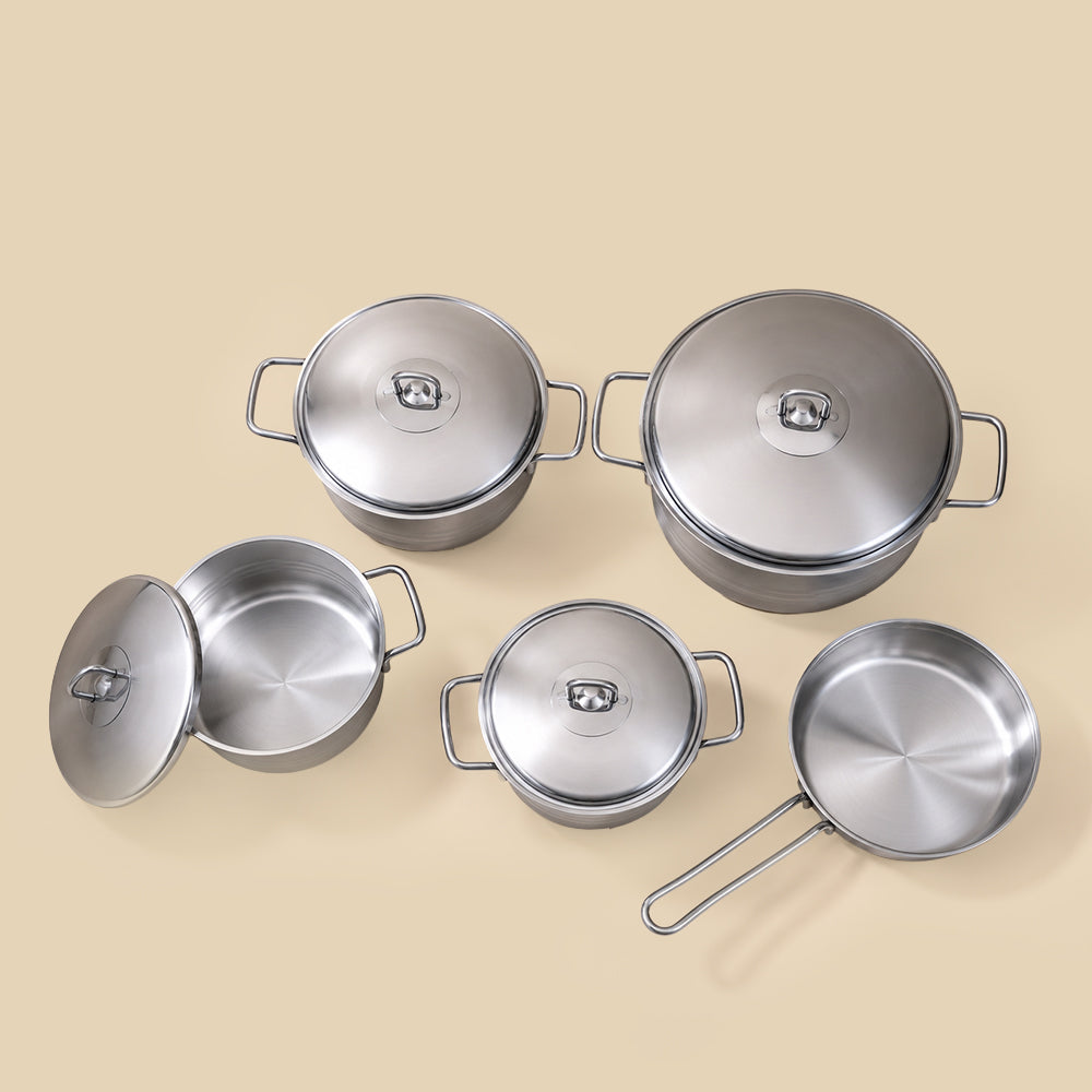 Stainless Steel Cookware Set - 9pcs