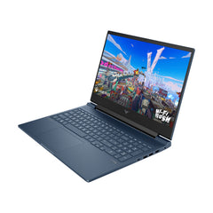 كمبيوتر محمول للألعاب HP VICTUS 16-R1043-معالج Intel Core i7-14700HX من الجيل الرابع، شاشة FHD مقاس 16 بوصة، ذاكرة وصول عشوائي 16 جيجابايت، قرص SSD سعة 512 جيجابايت، بطاقة رسومات NVIDIA GeForce RTX 4050 سعة 6 جيجابايت، نظام تشغيل DOS - أزرق
