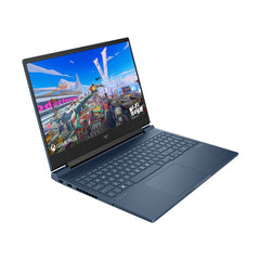 كمبيوتر محمول للألعاب HP VICTUS 16-R1043-معالج Intel Core i7-14700HX من الجيل الرابع، شاشة FHD مقاس 16 بوصة، ذاكرة وصول عشوائي 16 جيجابايت، قرص SSD سعة 512 جيجابايت، بطاقة رسومات NVIDIA GeForce RTX 4050 سعة 6 جيجابايت، نظام تشغيل DOS - أزرق