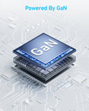 شاحن أنكر 112 واط 6 منافذ GaN – محطة شحن مكتبية 3 USB-C و3 USB-A (أسود)