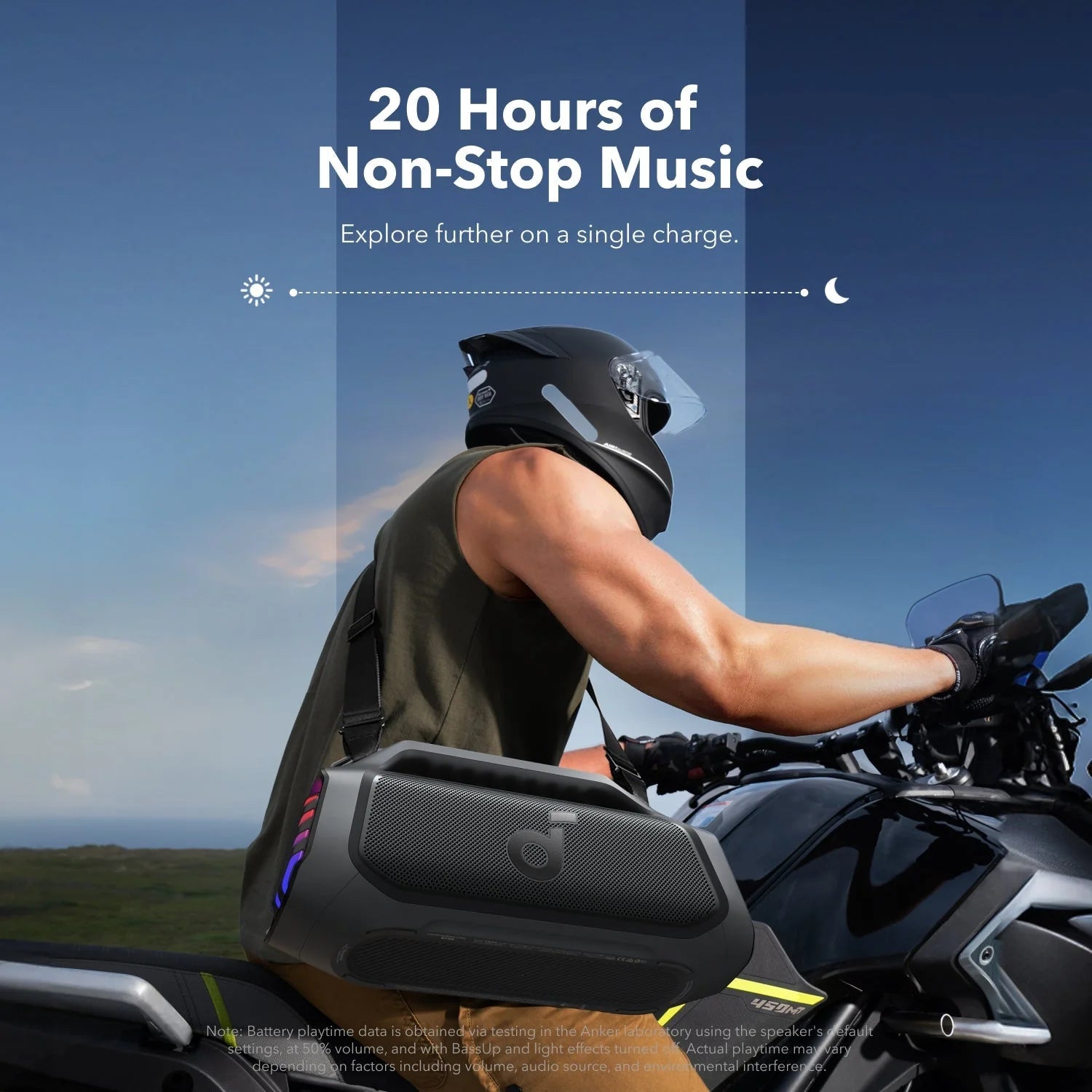 أنكر ساوندكور بوم 2 بلس، مكبر صوت بلوتوث محمول، 140 واط - أسود