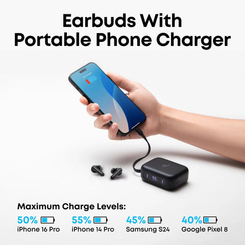 Anker SoundCore P41i, Wireless Earbuds with Portable Phone Charger (Built-in)