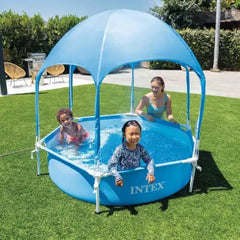 حوض سباحة INTEX Canopy بإطار معدني - 183 × 38 سم