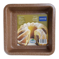 Korkmaz A658 TORTA Square Cake Pan – 22.5 cm Non-Stick Carbon Steel Bakeware