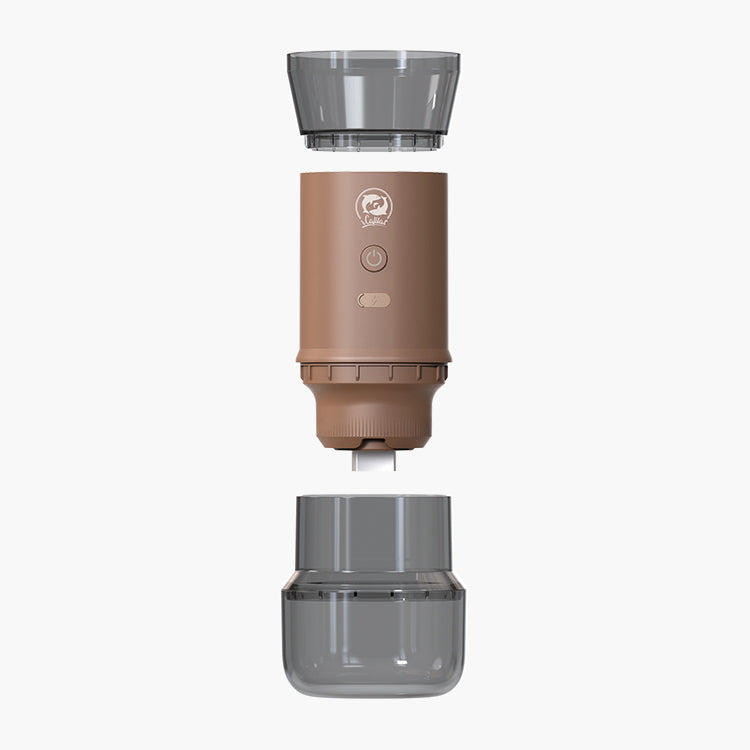 iCafilas FK14 Brown Mini Rechargeable Electric Coffee Grinder