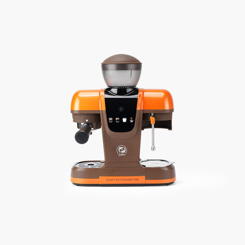 iCafilas ME2603 Semi-Automatic Espresso Coffee Maker with Integrated Burr Grinder