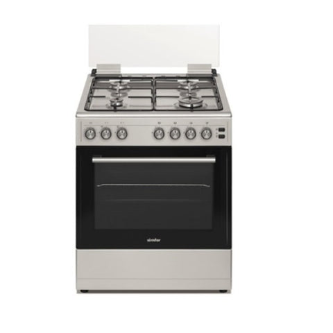 Admiral Gas Cooker 60x55, 4 Burners, Stainless Steel, Flame Safety