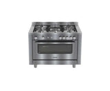 طباخ غاز IGNIS 100x60، 5 شعلات، أمان كامل، ستانلس ستيل