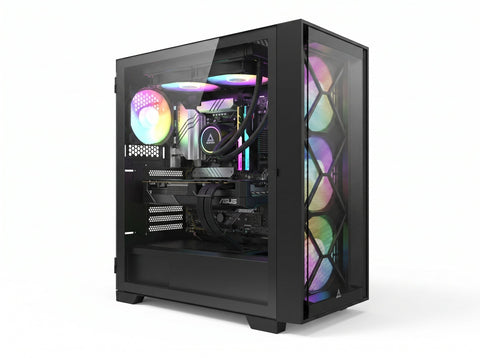 تجميعة كمبيوتر ألعاب قيمنق (Ryzen 7 7800X3D, RTX 5060 Ti 16GB) – رام 16 جيجابايت DDR5، هارد 1 تيرا بايت NVMe، مع نظام Windows 11 Pro