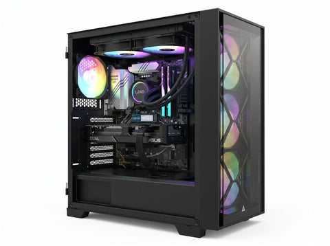 تجميعة كمبيوتر ألعاب قيمنق (Ryzen 7 7800X3D, RTX 5060 Ti 16GB) – رام 16 جيجابايت DDR5، هارد 1 تيرا بايت NVMe، مع نظام Windows 11 Pro