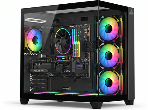 تجميعة كمبيوتر ألعاب قيمنق (Intel Core i5-14400F, RTX 5060 8GB) – رام 16 جيجابايت DDR5، هارد 500 جيجابايت SSD، مع نظام Windows 11 Pro