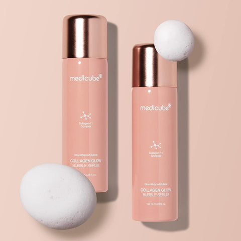 Medicube Collagen Glow Bubble Serum - Fast-absorbing bubble-type serum that gives you 24h Glow & Lifted Look - Korean skincare