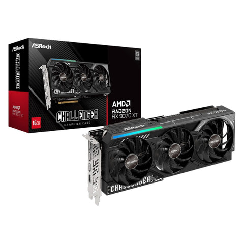 ASRock AMD Radeon RX 9070 XT Challenger, 16GB GDDR6 Graphics Card