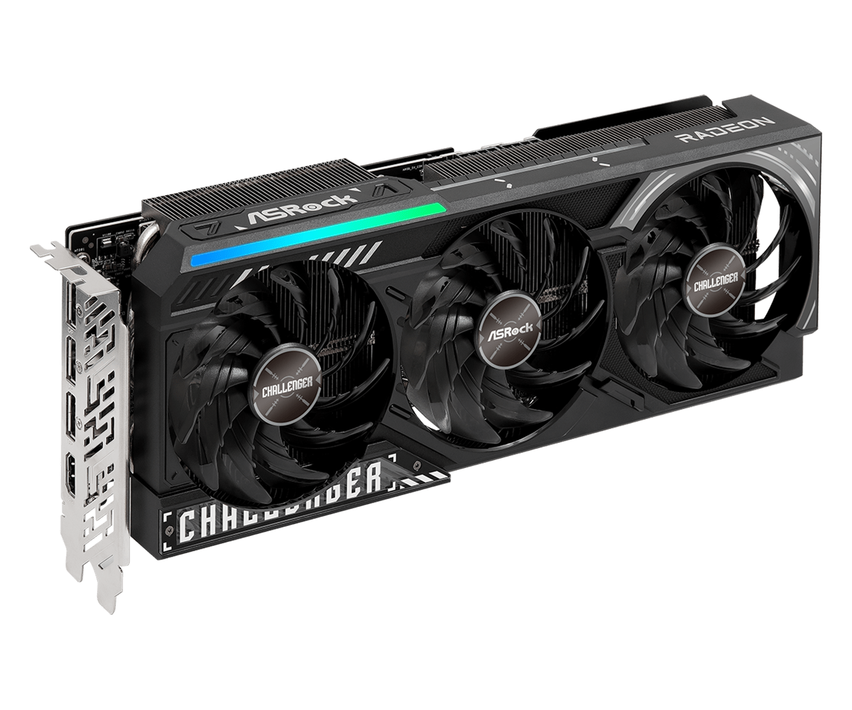 ASRock AMD Radeon RX 9070 XT Challenger, 16GB GDDR6 Graphics Card