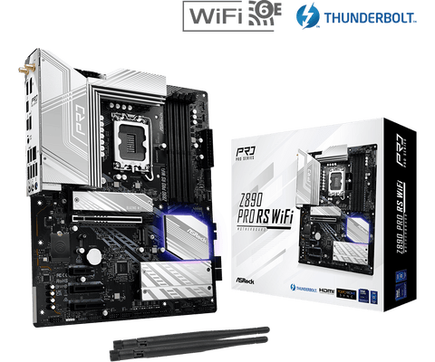 ASRock Z890 Pro RS WiFi - Intel LGA1851 ATX Motherboard, DDR5, WiFi 6E, PCIe 5.0