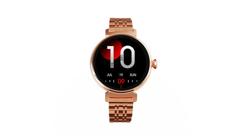 HiFuture Aura smartwatch-(Golden Pink)