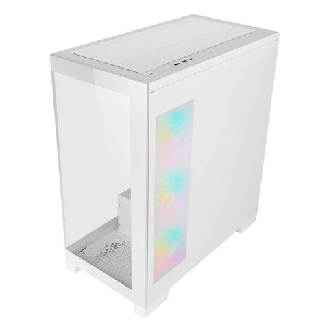 AZZA COVE Black ATX Mid Tower PC Case with 4 ARGB Fans Support Top 360 cooler - usb type C