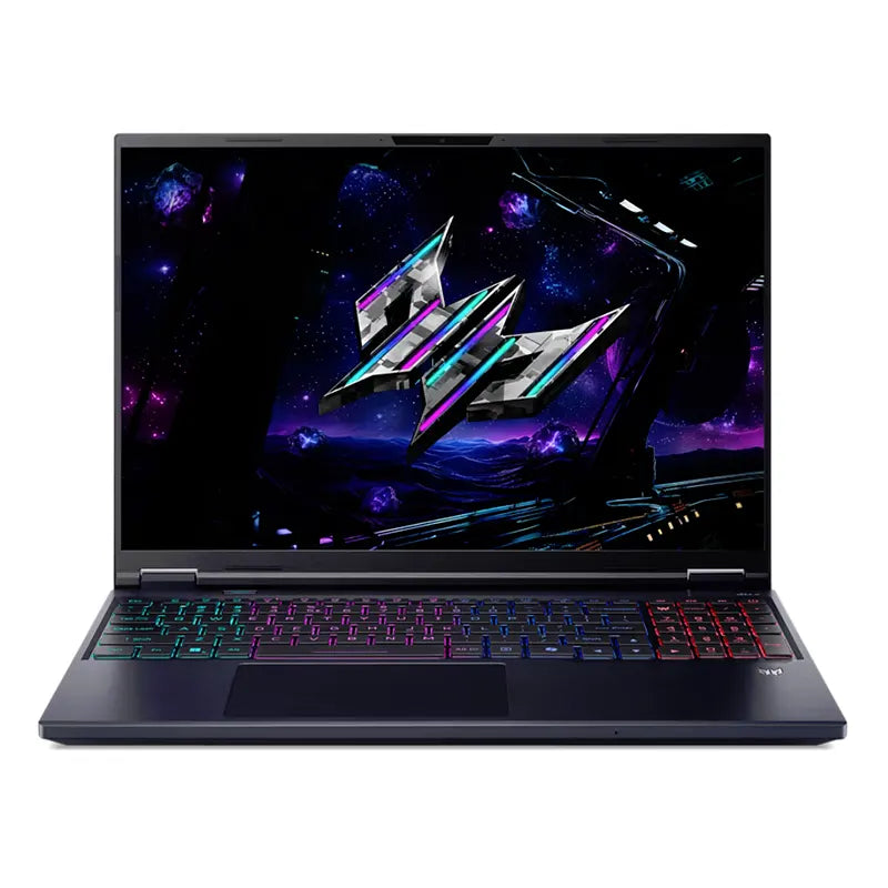 ايسر لابتوب الألعاب بريداتور هيليوس نيو 16 بمعالج Intel Core Ultra 9 275HX، رام 16 جيجابايت، هارد 1 تيرابايت SSD، كرت شاشة GeForce RTX 5070 بسعة 8 جيجابايت.