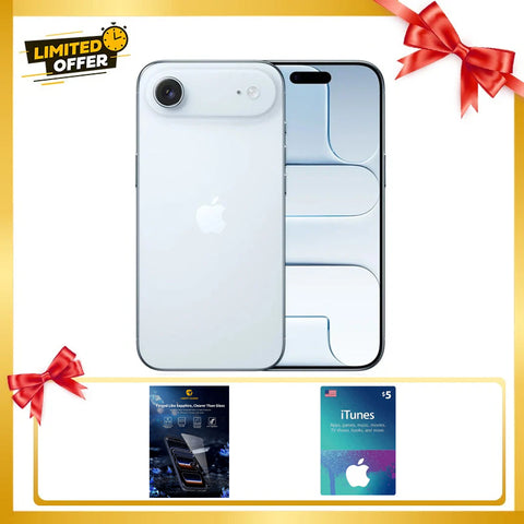 Apple iPhone Air 256GB - Sky Blue with Liberty Guard Screen Protector with iTunes Gift Card - $5 (USA)