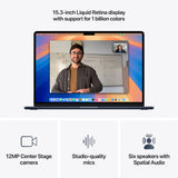 Apple MacBook Air 15.3" M4 10-core CPU, 10-core GPU 16‑core Neural Engine 16GB RAM 512GB SSD - MIDNIGHT