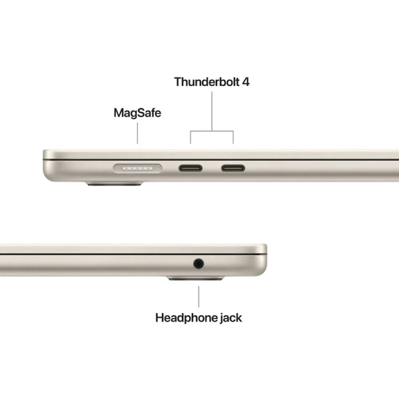 Apple MacBook Air 15.3" M4 10-core CPU, 10-core GPU 16‑core Neural Engine 24GB RAM 512GB SSD - STARLIGHT