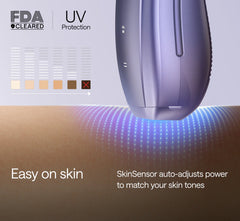 Ulike Laser Hair Removal, Air 10 IPL Hair Removal for Women and Men, 65°F Ice-Cooling Contact, Dual Lights, Skin Sensor & SHR Mode