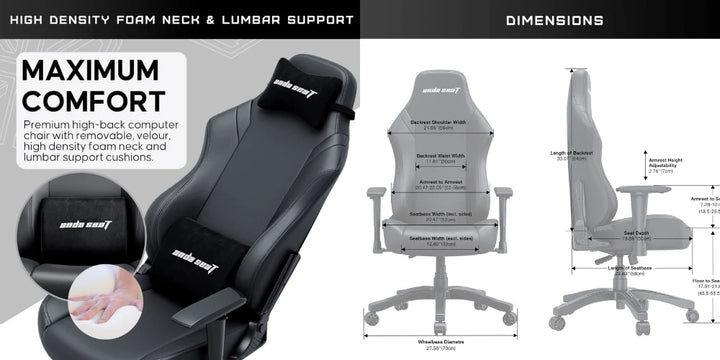 Andaseat Luna series Gaming Chair Large