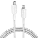 Anker 322 USB-C To Lightning Cable (6FT Braided) - White