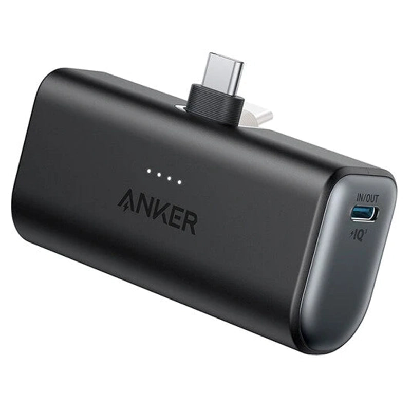 Anker Nano Power Bank 5000mAh 22.5W Built-In USB-C Connector - Black