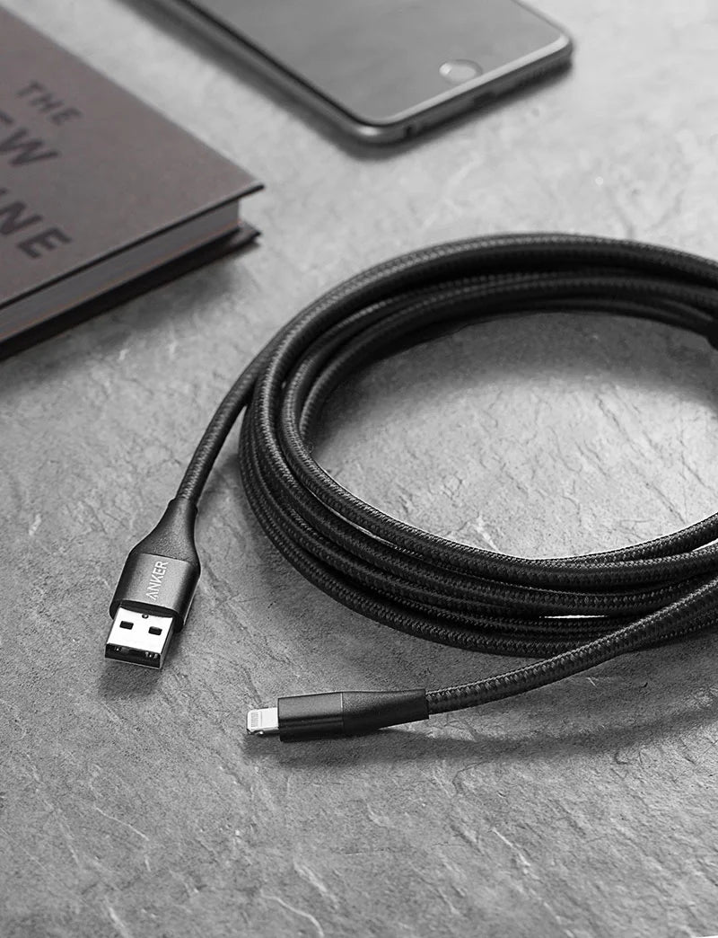 Anker Powerline II with lightning connector 3ft - Black