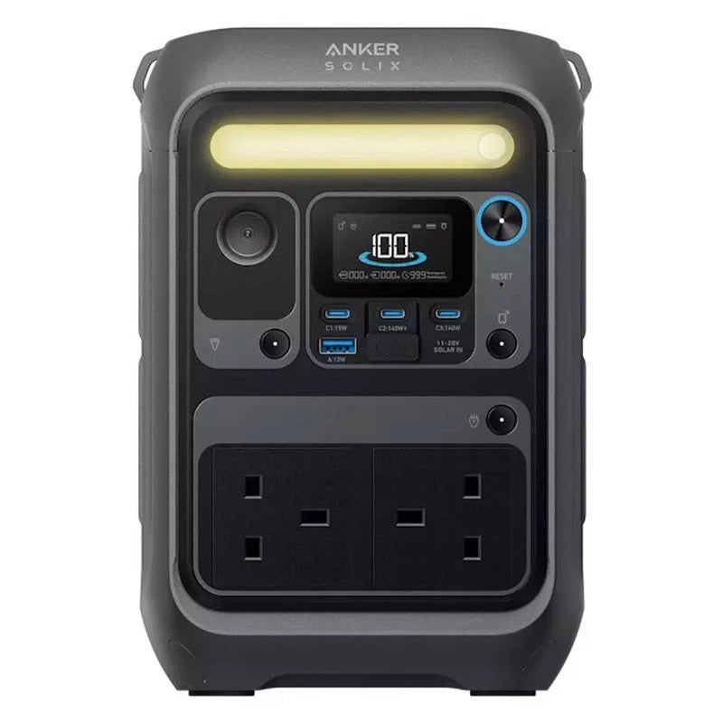 Anker SOLIX C300X Portable Power Station, 288Wh LiFePO4 Battery, 600W SurgePad, A1723211