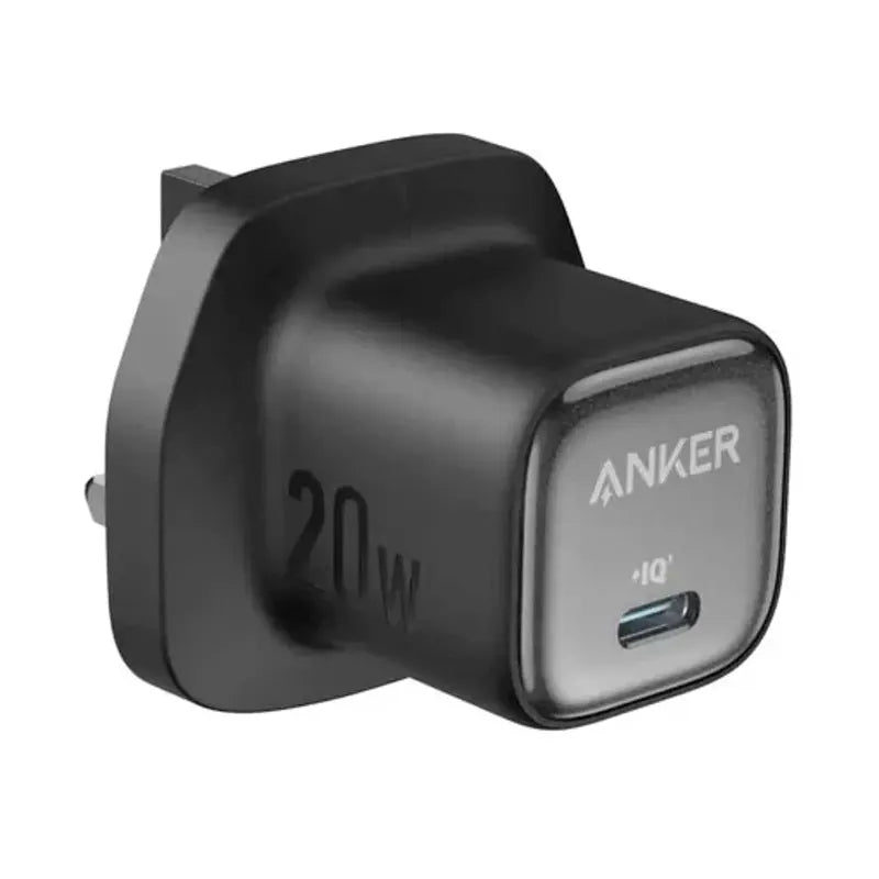 Anker Zolo Charger 20W GaN, USB PD (Power Delivery) with USB C Cable - Black