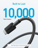 Anker 322 USB-A to USB-C Cable Braided - 0.9m/3ft