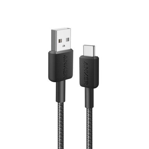 Anker 322 USB-A to USB-C Cable Braided 0.9m/3ft - Black