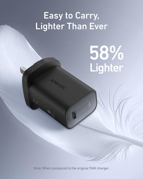 شاحن أنكر نانو 100 واط GaN – شاحن سريع مدمج USB-C مع كابل بطول 6 أقدام