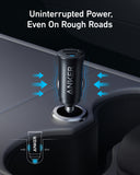 Anker PowerDrive 30W Car Charger – Dual Port (USB-C & USB-A) - Black