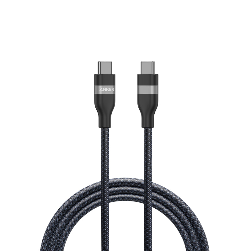 Anker USB-C to USB-C Cable 240W Upcycled-Braided 0.9m/3ft - Super Fast Eco-Friendly Charging