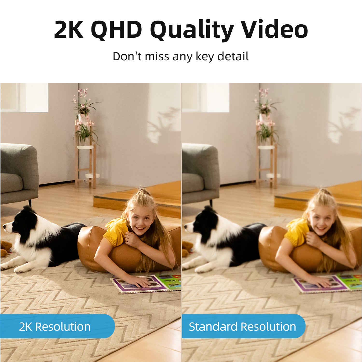 آوسو C2P إندور كام P1 برو – دقة 4MP HD، واي فاي مزدوج النطاق، اكتشاف بالذكاء الاصطناعي، مكالمة SOS، كاميرا داخلية ذكية