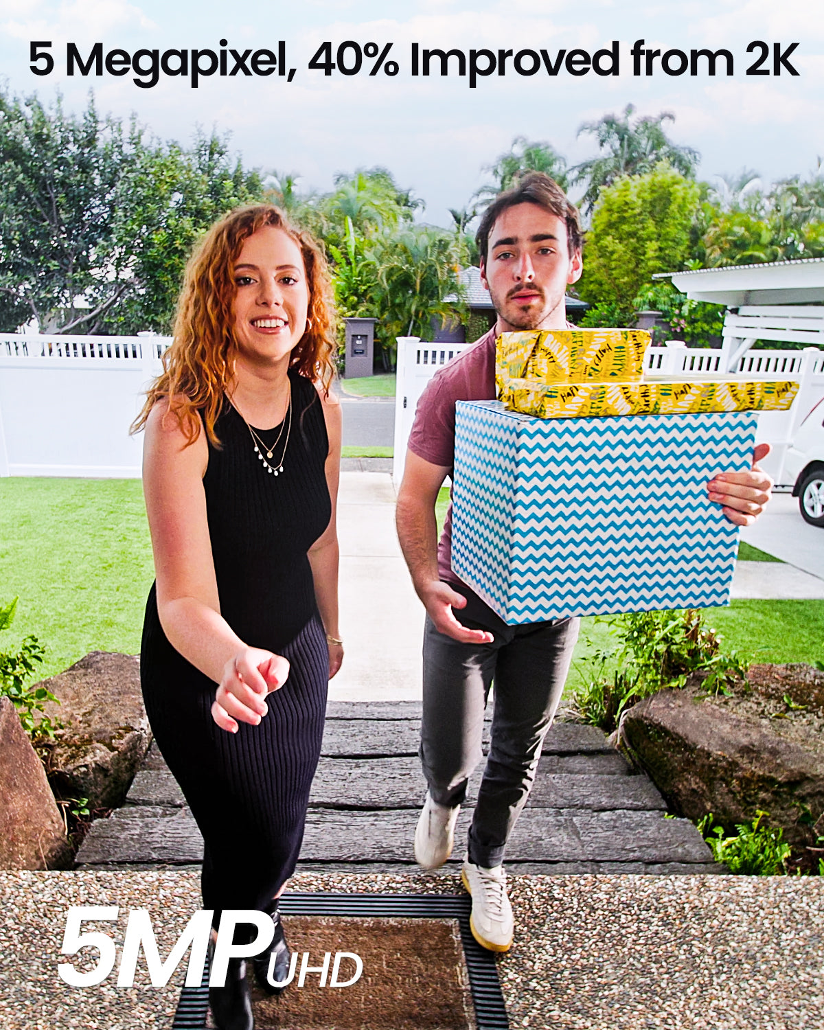 Aosu V8S, Video Doorbell Ultra with Home Station – 5MP HD, Radar Detection, Dual-Band Wi-Fi, AI Security