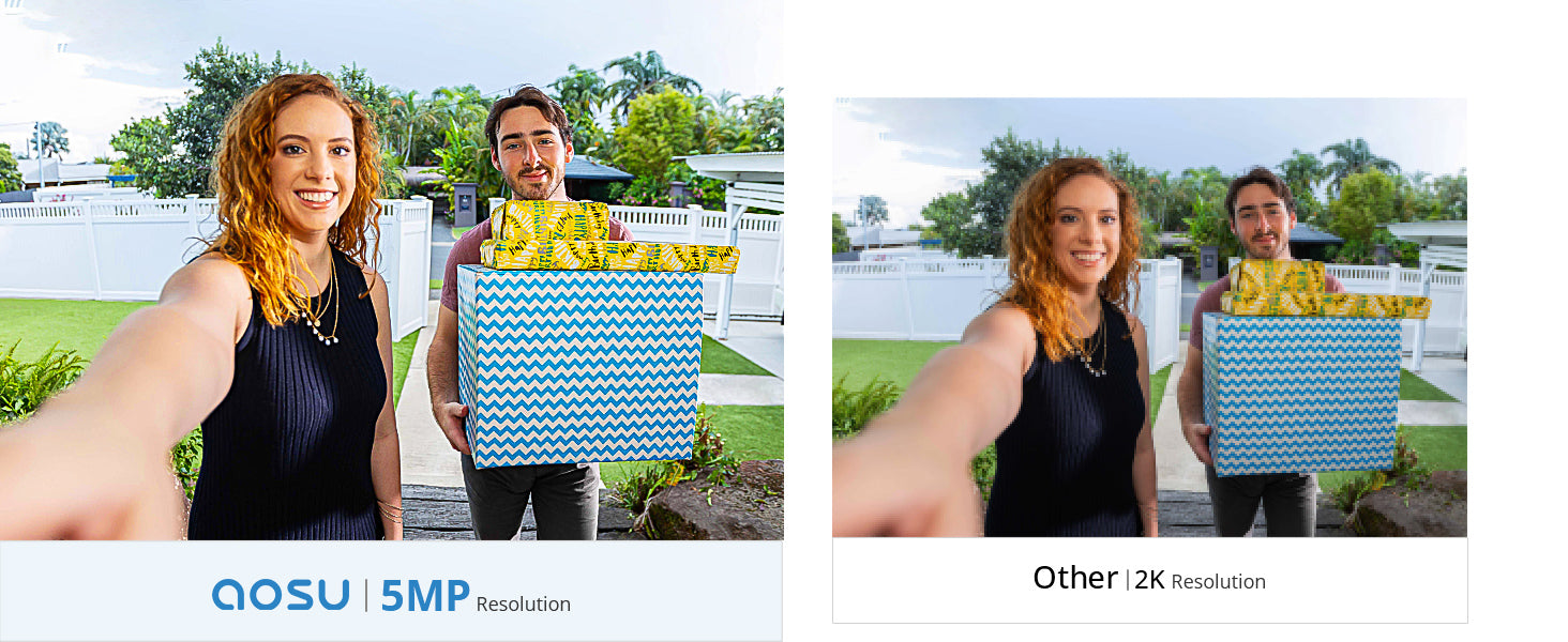 Aosu V8S, Video Doorbell Ultra with Home Station – 5MP HD, Radar Detection, Dual-Band Wi-Fi, AI Security