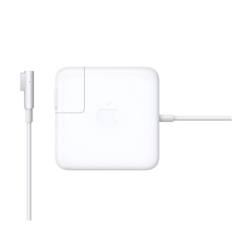 White Apple MagSafe 2 cable on a white background