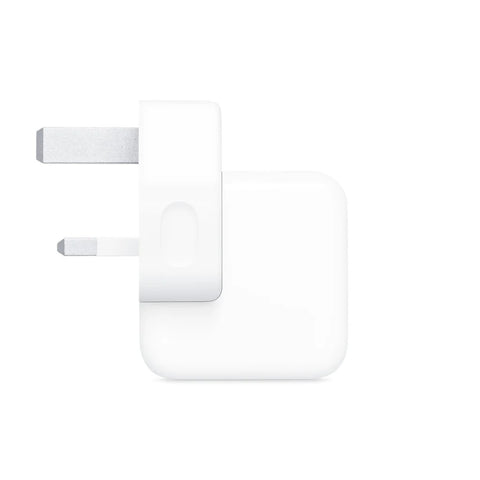 White power adapter on a white background