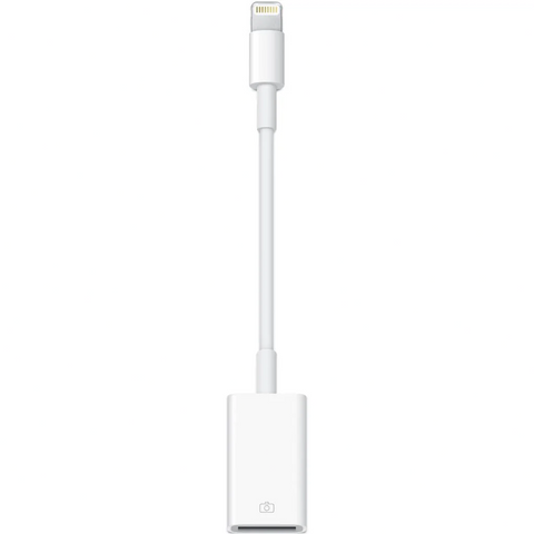 White Apple adapter on a white background