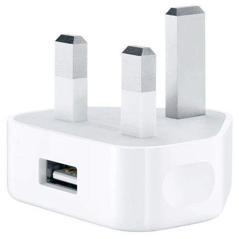 White USB adapter with three ports on a white background