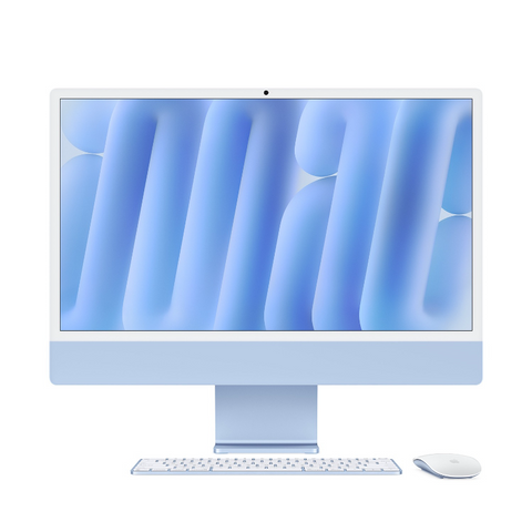 Apple iMac 24" M4 – 10-Core CPU, 10-Core GPU, 24GB RAM, 1TB SSD, Arabic/English Keyboard, Blue