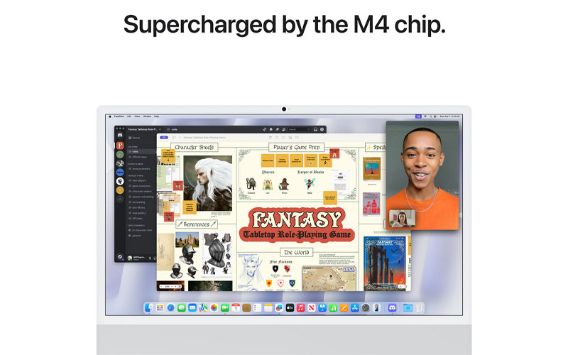 آبل آي ماك 24 بوصة M4 – معالج 10 نوى، معالج رسومي 10 نوى، ذاكرة RAM بسعة 32 جيجابايت، وحدة تخزين SSD بسعة 1 تيرابايت، لوحة مفاتيح عربي/إنجليزي، فضي