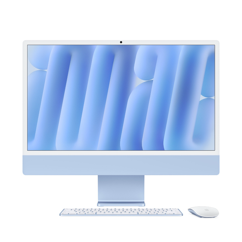 Apple iMac 24" M4 – 10-Core CPU, 10-Core GPU, 32GB RAM, 2TB SSD, Arabic/English Keyboard, Blue